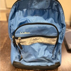 L.L. Bean boys kids backpack in Blue and Gray